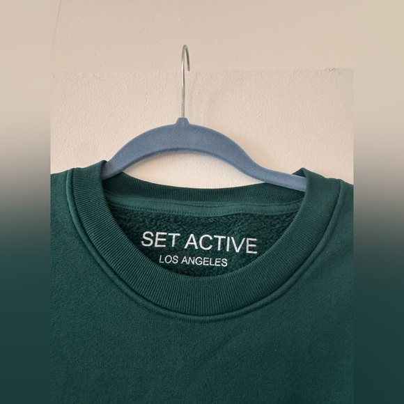 SET Active Crewneck Sweatshirt in Mojito. Size S, NWOT - Picture 4 of 5